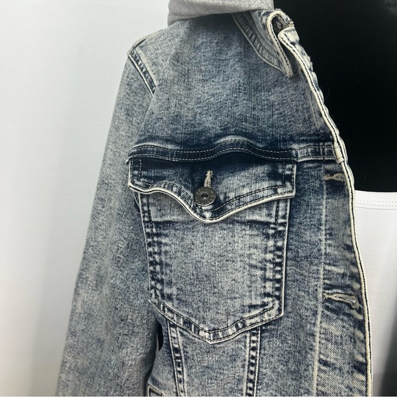 Jeanologie Jean Jacket With Grey Hood XXL - Picture 3 of 8
